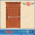 JK-AF9021 moderna de acero de madera blindada swing hoja doble puerta interior